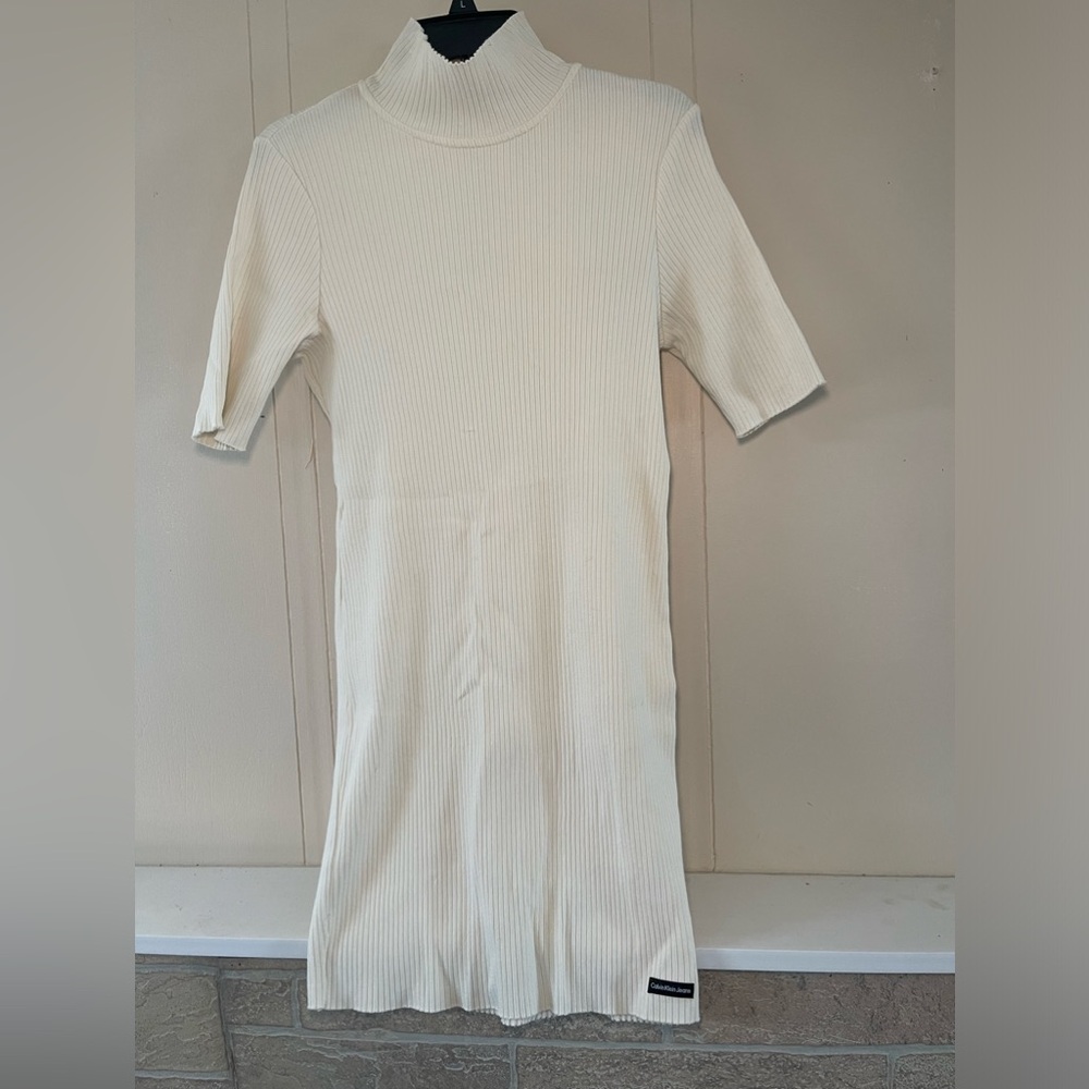 Calvin Klein mid length fitted dress